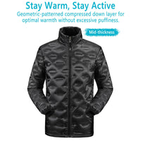 Custom 3-in-1 men’s outdoor outfit with down jacket details down layer