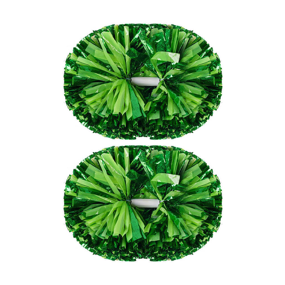 2-Pack Holographic & Wet-Look Color Mix Cheerleader Pom Poms - Sparkle ...