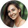 Woman with a blurred background