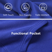 custom french terry men's training hoodie details 4