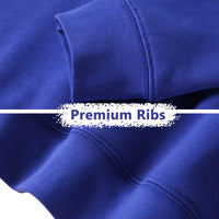 custom french terry men's training hoodie details 5