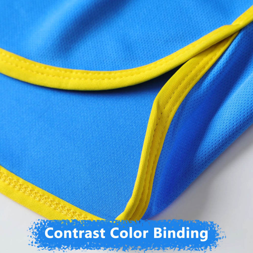 custom girls running tanks and shorts set construction details 7