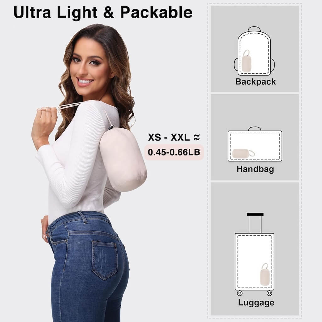 Custom Women’s Ultra Light Packable Down Jacket