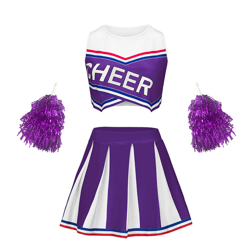 cheerleading gear Custom Youth Cheer Uniforms with Pom Poms