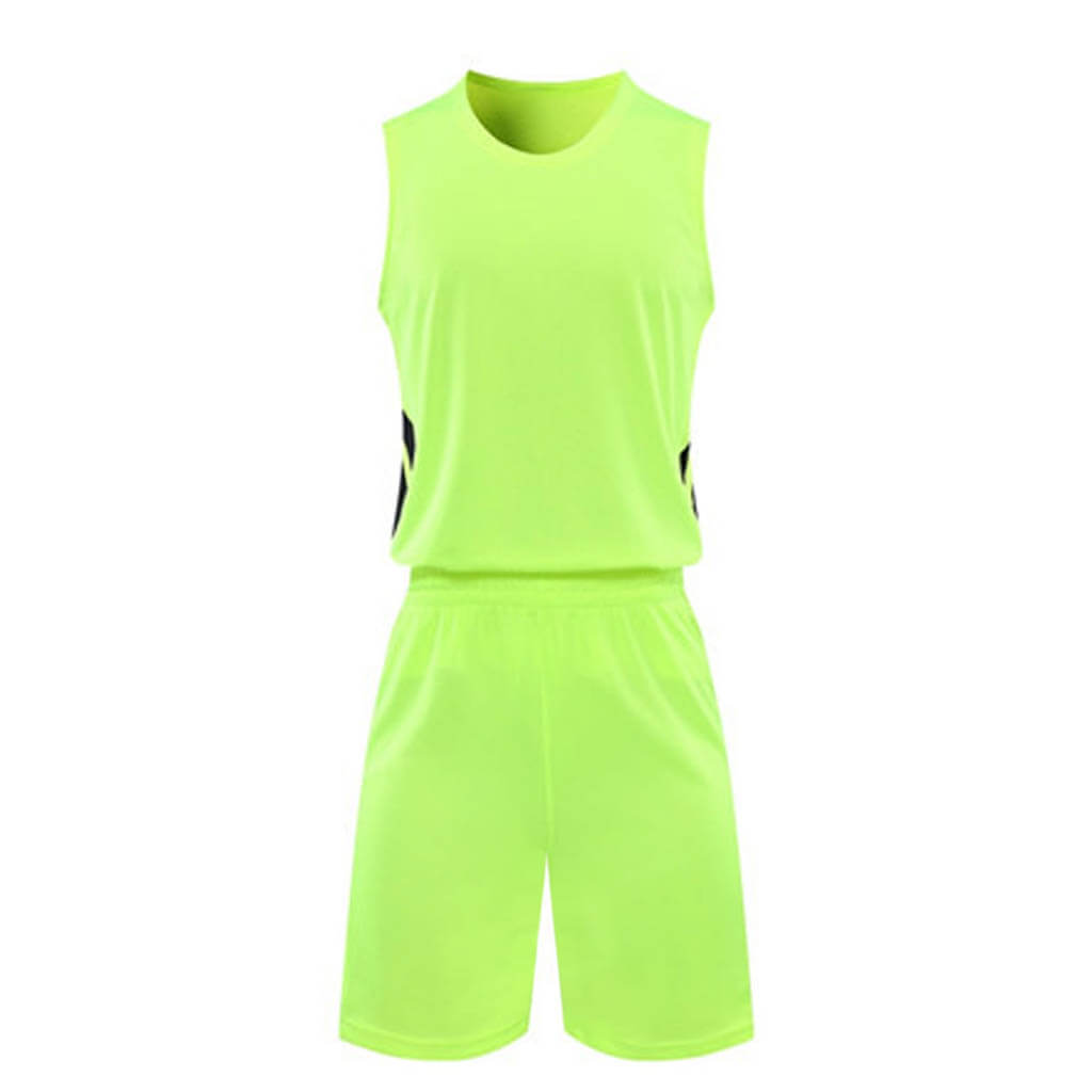 Power Rich Sports Inc Custom Easy Fitting Boys Basketball Jersey and Shorts Set Neon Green M