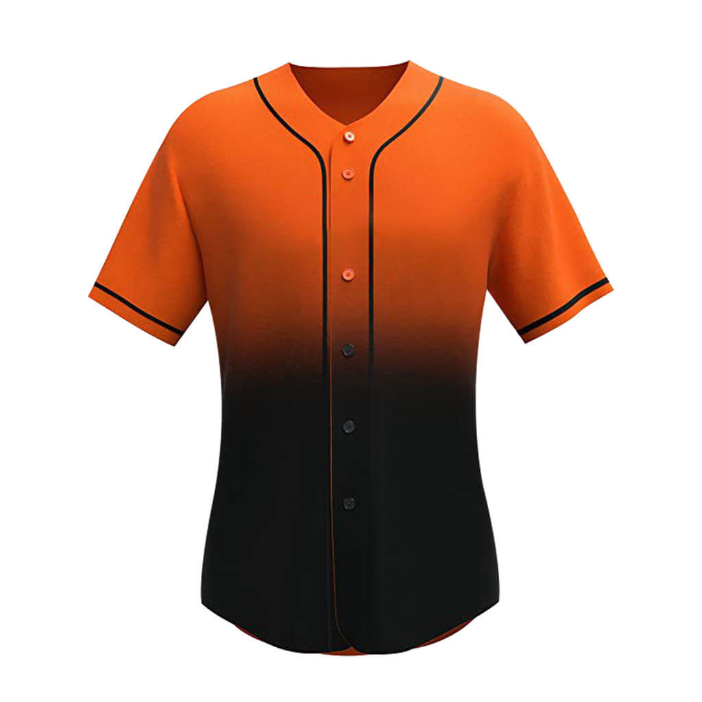 Custom Women’s Gradient Baseball Jersey Shirts Orange Blue / L