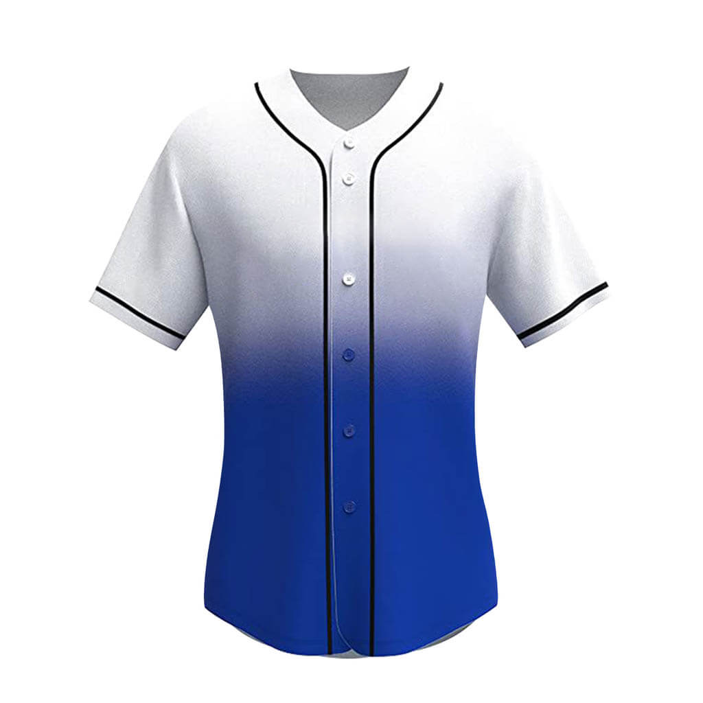 Custom Royal White-Light Blue Baseball Jersey